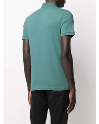 Мужская мятная футболка-поло от BOSS HUGO BOSS