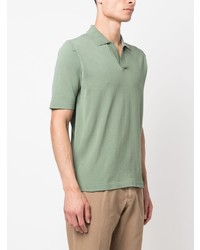 Мужская мятная футболка-поло от Dell'oglio