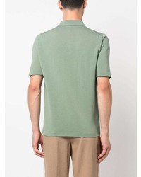Мужская мятная футболка-поло от Dell'oglio