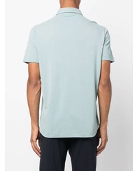 Мужская мятная футболка-поло от Loro Piana