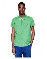 Мужская мятная футболка-поло от United Colors of Benetton