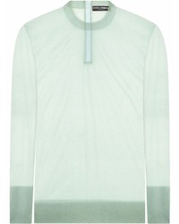 Мужская мятная футболка с длинным рукавом от Dolce & Gabbana