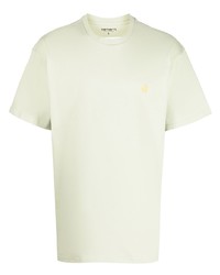 Мужская мятная футболка с круглым вырезом с вышивкой от Carhartt WIP
