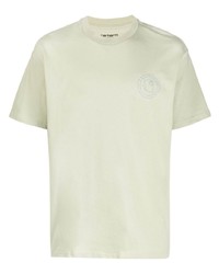 Мужская мятная футболка с круглым вырезом с вышивкой от Carhartt WIP