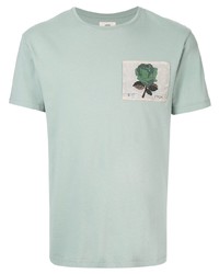 Мужская мятная футболка с круглым вырезом с вышивкой от Kent & Curwen