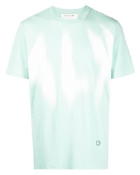 Мужская мятная футболка с круглым вырезом с принтом тай-дай от 1017 Alyx 9Sm