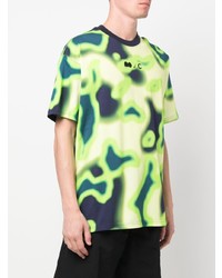 Мужская мятная футболка с круглым вырезом с принтом тай-дай от Nike