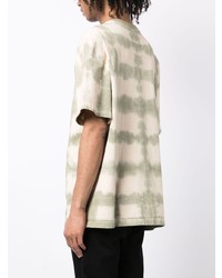 Мужская мятная футболка с круглым вырезом с принтом тай-дай от Alchemist