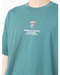 Мужская мятная футболка с круглым вырезом с принтом от AAPE BY A BATHING APE