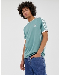 Мужская мятная футболка с круглым вырезом с принтом от adidas Originals