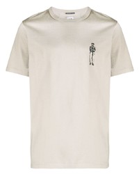 Мужская мятная футболка с круглым вырезом с принтом от C.P. Company