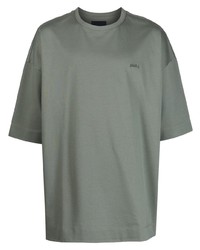 Мужская мятная футболка с круглым вырезом с принтом от Juun.J