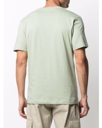 Мужская мятная футболка с круглым вырезом с принтом от C.P. Company