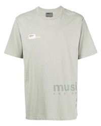 Мужская мятная футболка с круглым вырезом с принтом от Musium Div.