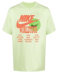 Мужская мятная футболка с круглым вырезом с принтом от Nike