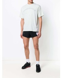 Мужская мятная футболка с круглым вырезом с принтом от Satisfy