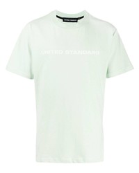 Мужская мятная футболка с круглым вырезом с принтом от United Standard