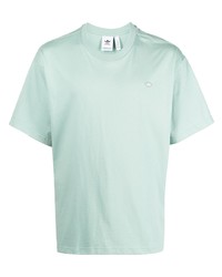 Мужская мятная футболка с круглым вырезом от adidas