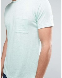 Мужская мятная футболка с круглым вырезом