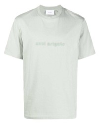 Мужская мятная футболка с круглым вырезом от Axel Arigato
