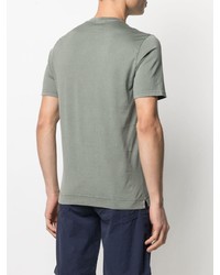 Мужская мятная футболка с круглым вырезом от Fedeli
