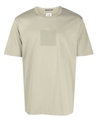 Мужская мятная футболка с круглым вырезом от C.P. Company