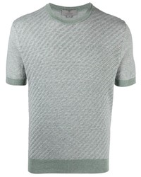 Мужская мятная футболка с круглым вырезом от Canali