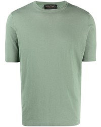 Мужская мятная футболка с круглым вырезом от Dell'oglio