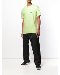 Мужская мятная футболка с круглым вырезом от Stussy