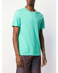 Мужская мятная футболка с круглым вырезом от Polo Ralph Lauren
