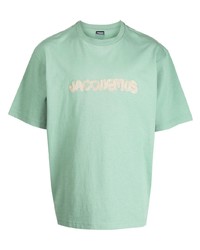 Мужская мятная футболка с круглым вырезом от Jacquemus