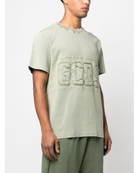 Мужская мятная футболка с круглым вырезом от Gcds