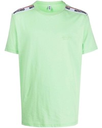 Мужская мятная футболка с круглым вырезом от Moschino