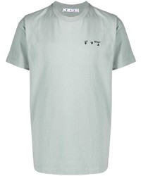 Мужская мятная футболка с круглым вырезом от Off-White