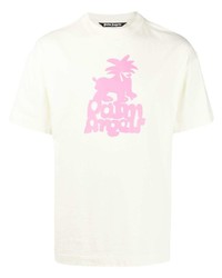 Мужская мятная футболка с круглым вырезом от Palm Angels