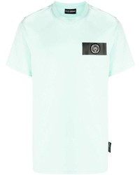 Мужская мятная футболка с круглым вырезом от Plein Sport
