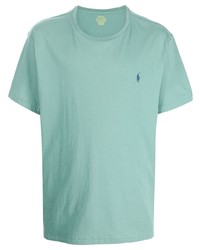 Мужская мятная футболка с круглым вырезом от Polo Ralph Lauren
