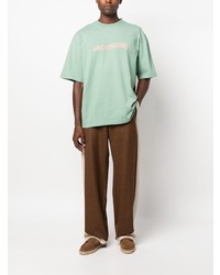 Мужская мятная футболка с круглым вырезом от Jacquemus