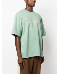 Мужская мятная футболка с круглым вырезом от Jacquemus