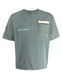 Мужская мятная футболка с круглым вырезом от VAL KRISTOPHE