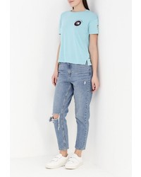 Женская мятная футболка от Modis