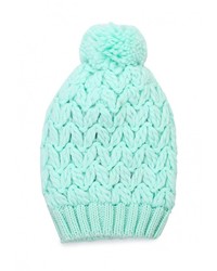 Женская мятная шапка