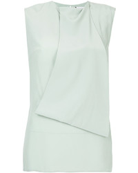 Мятная шелковая блузка от Lanvin