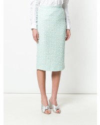 Мятная юбка-карандаш от Alessandra Rich