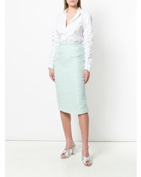 Мятная юбка-карандаш от Alessandra Rich