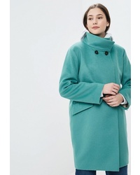 Женское мятное пальто от Azell'Ricca