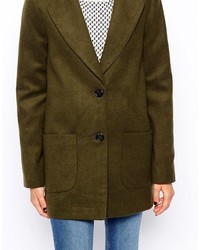 Женское мятное пальто от Asos