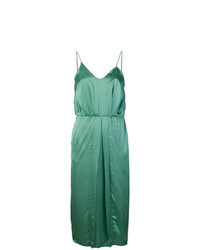 Мятное сатиновое платье-футляр от Aalto
