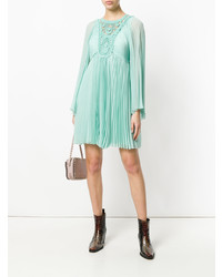 Мятное свободное платье от Chloé