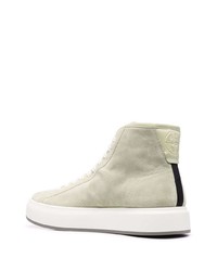 Мужские мятные высокие кеды от Stone Island